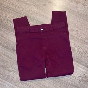 ✨2 for 15✨ slip on dress pant - maroon